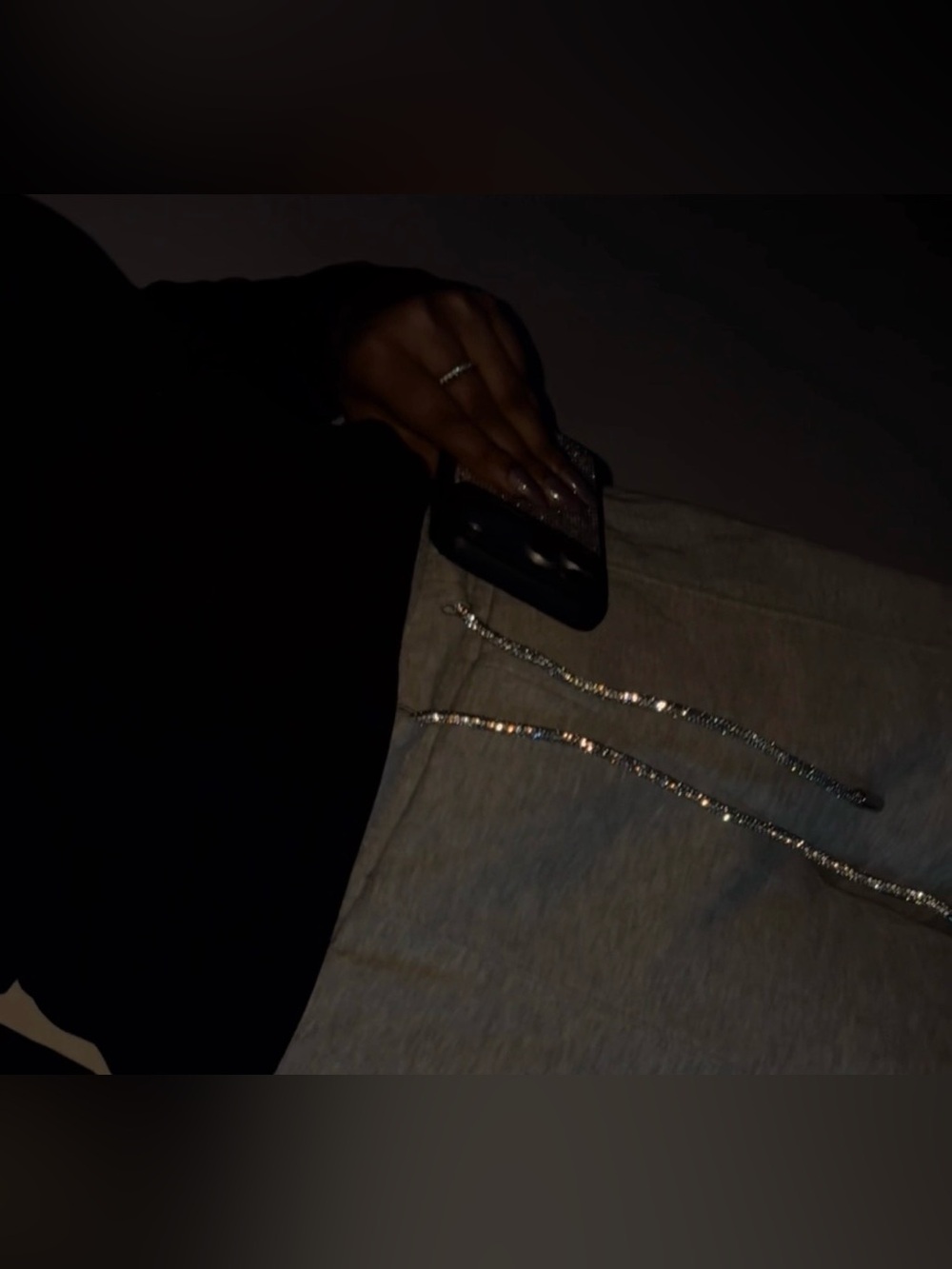 Rhinestone Drawstrings✨ - Picture 4 of 5